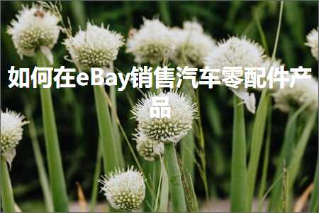 璺ㄥ鐢靛晢鐭ヨ瘑:濡備綍鍦╡Bay閿€鍞苯杞﹂浂閰嶄欢浜у搧